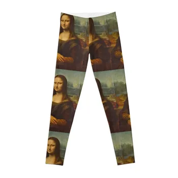 מונה ליזה - לאונרדו דה וינצ ' י (Louvre) חותלות מכנסי טרנינג כושר לנשים חותלות