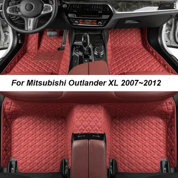 מותאם אישית יוקרה מחצלות עבור מיצובישי נוכרי XL 2007 אין קמטים מחצלות רכב אביזרים הפנים החלפת חלקים סט מלא