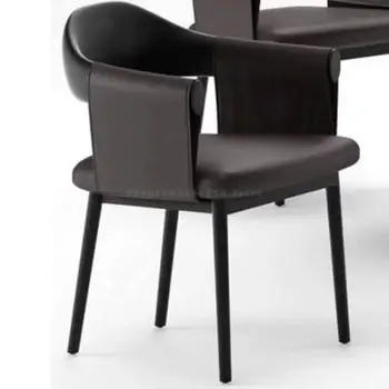 מותאם אישית מחלקת המכירות אור יוקרה ומתן כיסא מודרני פשוט מסעדה שתייה ביתיים כיסא האוכל הנורדי עור