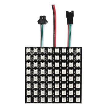 מטריקס 8x8 64 DIY GyverLamp WS2812B LED דיגיטלי גמיש בנפרד למיעון לוח פיקסל אור תצוגת לוח Arduino