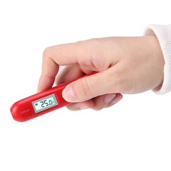 מיני כף יד דיגיטלי נייד אלקטרוניים ניידים מחשב כף יד Pocket טמפרטורת מד חום עט אוכל בישול אינפרא-אדום מדחום