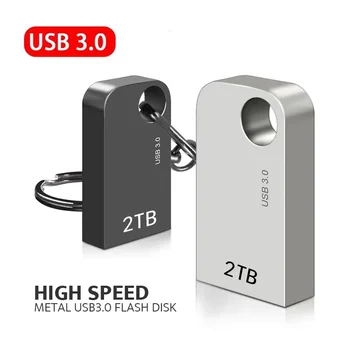 מיני סופר עט כונן 2TB Memoria USB Flash Drive 1TB מהירות גבוהה Pendrive 512GB השתלמות USB 3.0 מקל נייד SSD מתנה 2023 חדש