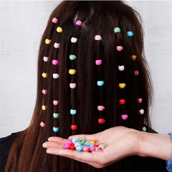 מיני פלסטיק הכובעים בנות קליפים אוחז חרוזים שיער Claw עבור נשים צבע ממתקים