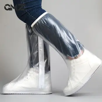 מעובה אטים לגשם כיסוי נעליים של גברים ונשים גבוה צינור כיסוי נעליים עם נלחץ קצה הבלעדי ללבוש עמידים ובאיכות גבוהה