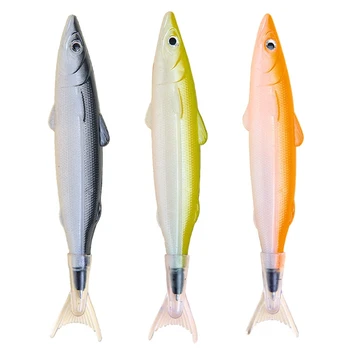 מעולה יצירתי דגים-כמו עט כדורי אנטי להחליק Poratable לשימוש חוזר עטים ג ' יאן