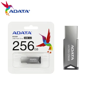 מקורי Adata 128GB מתכת מקל זיכרון 64GB USB 3.2 כונן פלאש 32GB כונן העט במהירות גבוהה UV350 USB Pendrive על המחשב