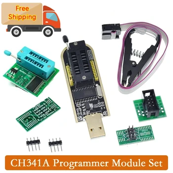 מקורי CH341A 24 25 סדרה EEPROM Flash BIOS USB מתכנת מודול + SOIC8 SOP8 מבחן קליפ על EEPROM 93CXX / 25CXX / 24CXX
