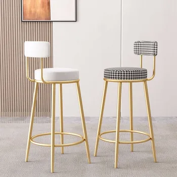 נורדי להירגע כסאות אוכל וינטאג', עיצוב מינימליסטי מודרני כסאות אוכל המשרד גבוה Cadeiras דה בג מרפסת ריהוט