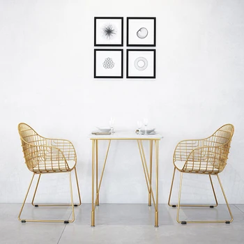 נייד זרוע כסאות אוכל סקנדינבי מודרני, עיצוב חדר שינה כסאות אוכל סלון מבטא Sedie Pranzo Moderne מרפסת ריהוט