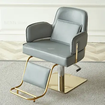 נירוסטה ספר כיסאות פשוטים סלון יופי מקצועי הכיסא הביתה Liftable מסתובב ספרות הכיסא רהיטים היי