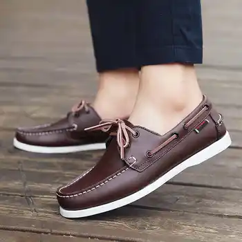 נעלי עור לגברים Spadrille בטלן נעלי גברים קיץ להחליק תוספות מוקסינים כושר אופנה גברים נעלי סקרפה טניס Giay