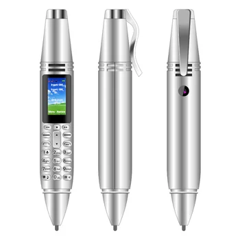 סוג עט מיני נייד טלפון 0.96 אינץ מסך Gsm Bluetooth מצלמה חייגן עם רשמקול