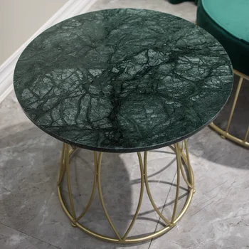 סלון עגול שולחן קפה מעצב מינימליסטי שטח קטן קפה שולחן מתכת זהב הפרטים Couchtisch קישוטי בית