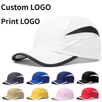 סמל מותאם אישית ייבוש מהיר כובע מודפס טקסט קיץ חיצונית צל ספורט רשת לנשימה כובע בייסבול של גברים מתכוונן משאית כובעים