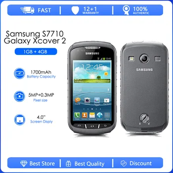 סמסונג גלקסי S7710 Xcover 2 מחודשים-מקורי GT-S7710L 1700mAh 5MP WIFI 4.0 מסך מגע נייד סמארטפון משלוח חינם