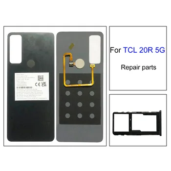 עבור TCL 20R 5G הסוללה כיסוי אחורי הדלת עבור TCL 20R 5G טלפון מעטה מסגרות מקרה חריץ לכרטיס Sim תיקון חלק