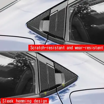 עבור הונדה Vezel HRV/XRV 2018-2022 ABS Chrome פחמן מגן סיבים להתמודד עם קערה אביזרים הדלת האחורית מסגרת מדבקה לרכב A0P4