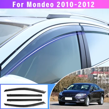 עבור פורד מונדיאו 2010 2011 2012 סוככים מזג האוויר מגן חלון שמש גשם מגן Deflector משמר סגנון רכב אביזרי רכב