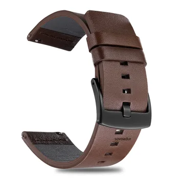 עור אמיתי לצפות רצועה על Samsung GearS3 S2 Smartwatch הרצועה 18 מ 