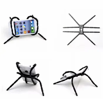 עכביש אוניברסלי רכב טלפון תושבת אביזרים עכבישניים כיפוף, עיוות רב-תכליתית מדף אחסון מסיבת מתנות קישוט