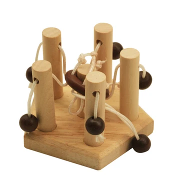 עץ לפתוח את צעצועי מונטסורי במודיעין לומדת חינוך iq פאזלים משחקי חשיבה הורה-ילד אינטראקציה צעצועי עץ, מתנות