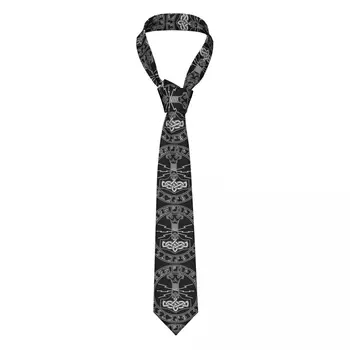 קלאסי עניבת משי Mens עניבות חתונה מסיבה עסקית למבוגרים צוואר עניבה מזדמן הפטיש של ת ' ור Mjollnir ו סקנדינביה עניבה