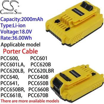 קמרון סין Ithium סוללה 2000mAh 18.0 V עבור פורטר כבל PCC772B,PCC790LA,PCC791B,PCCK600LB,PCCK600LBR,PCCK602L2,PCCK602L2R