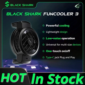 שחור כריש FUNCOOLER 3 מהירות המאוורר מקרר שחור כריש 5 Pro עבור אנדרואיד / iOS מתאים widt 69-85mm