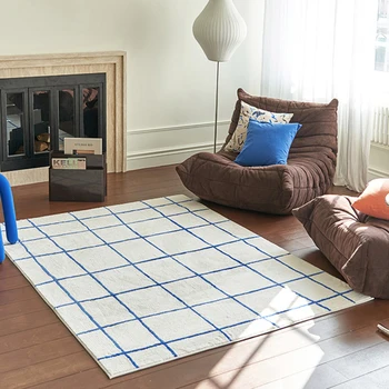 שטיח סלון צבעוני לקישוט הבית שטח גדול שולחנות קפה השינה קטיפה מינימליזם IG גלימות רכות השטיח ковер 러그