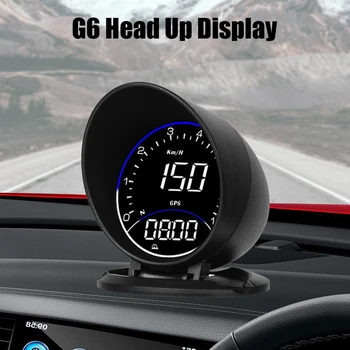 שעון דיגיטלי גובה מטר מכונית תצוגה עילית עם תאורת האזעקה מד מהירות מרחק G6 האד סל 