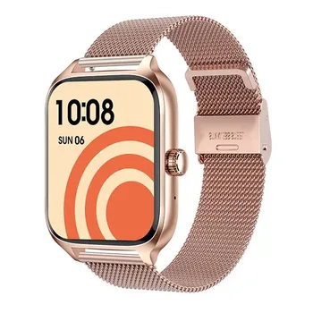 שעון חכם DT116 גברים נשים 1.9 אינץ IPS מסך מוניטור קצב לב BT קורא NFC AI קול טעינה אלחוטית ספורט Smartwatch