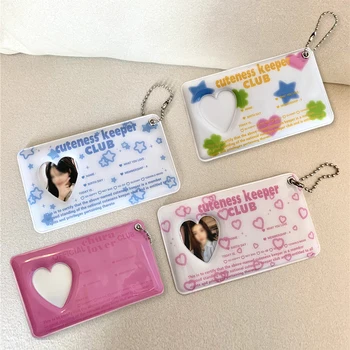 תוספות Kpop מקסים Photocard בעל איידול צילום בעל כרטיס ילדה חמודה מחזיק מפתחות מזהה אשראי הבנק מגן התמונה שרוולים כתיבה