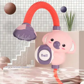 תינוק הצעצוע עם כוס יניקה נקבובי ספיגת מים מצויירת קואלה ראש מקלחת אמבטיה חשמלי ממטרה אמבטיה תרסיס מים צעצוע