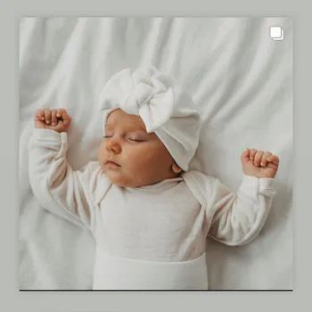 תינוקת סרטים לשיער רגיל צבע שיער Accesories קשתות הכובע משוך מעל קאפ עבור התינוקת החדשים ארבע העונות