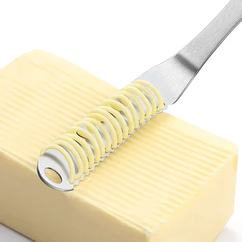 תכליתי גאדג ' טים למטבח נירוסטה חמאה מפסק הסכין עם חורים פומפייה כלים ריבה קל להפיץ סכין חמאה